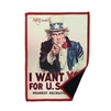 Vintage US Army I Want You, I Want You for the U.S. Army, Uncle Sam, I Want You poster, famous poster, dual-textured microfiber cleaning cloth